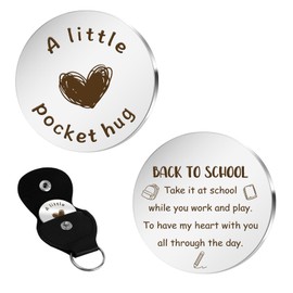 Back to School Gifts Pocket Hug First Day at School Gifts for Daughter Son Sister Brother Friend Student Classmate Friendship Gift for Him Her Starting Schools Gift Long Distance Relationship Keyring