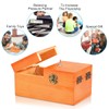 Calary Useless Box Turns Itself Off In Wooden Storage Box