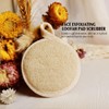 JYTDBCS Gesichtspeeling Luffa Pad Scrubber, manuelle Gesichtsreinigung und Make-up-Entferner-Bürste, 4