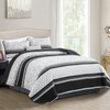 Quilt Set King Size, Black Striped Quilt King Boho Patchwork