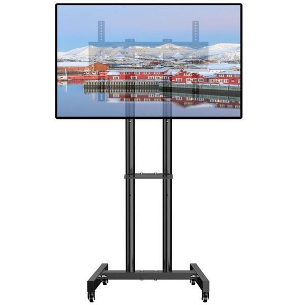 GLWIXY Mobile TV Cart for 32-70 Inch LCD LED OLED