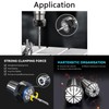 TOP-VIGOR ER11 1/4 inch Spring Collet, High Precision Clamping Collet