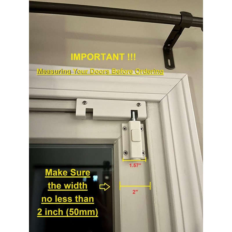 SDGINA Sliding Door Security Lock 2 Pack - Sliding Patio