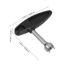 BIUDECO Tools Gearless Spike Wrench for Shoes Long Pegs Black Handle Easy Removal Tool for Golfers