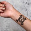 4 x 'Bulldog' Temporary Tattoos - Water Resistant, Skin-Safe, Non-Toxic