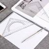 BronaGrand Triangle Ruler Square Set, 30/60 and 45/90 Degrees, Set