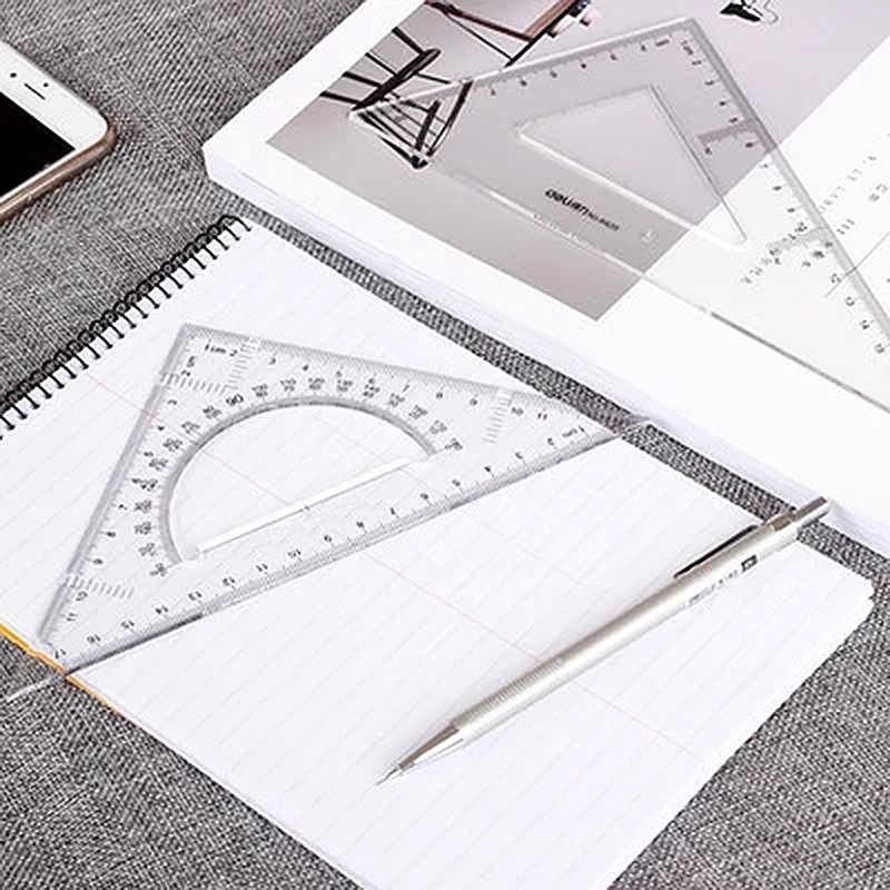 BronaGrand Triangle Ruler Square Set, 30/60 and 45/90 Degrees, Set