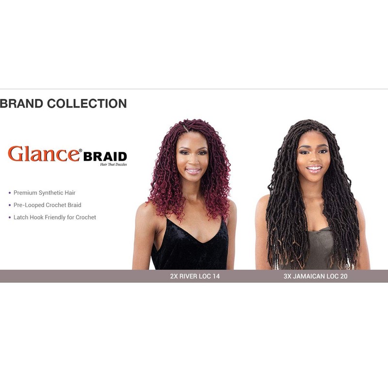 ModelModel Crochet Braids Glance 3X Jamaican Loc 20" (3-PACK, 1)