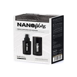 BIFULL Nanofibers Capsule Fibres with Keratin Dark Brown, Black, Standard