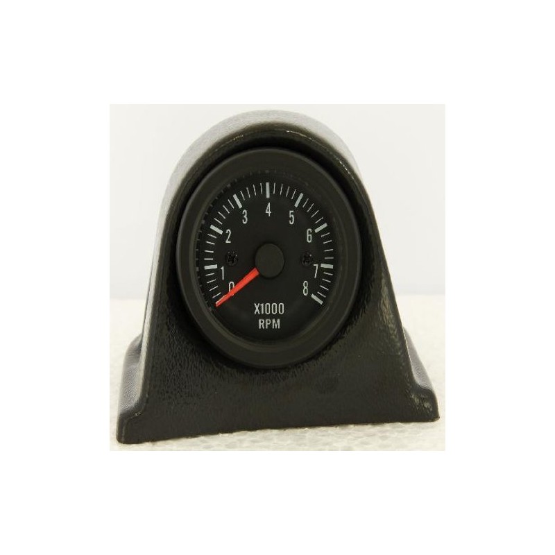 AUTO-STYLE Performance Instrument Black Tacho >8000rpm 2/3/4/5/6/8 cyl. 52mm