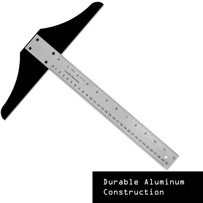 Ludwig Precision Standard Aluminum T-Square for Art Framing & Drafting,
