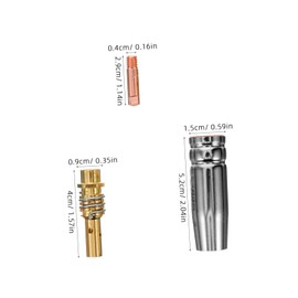 TEHAUX 1 Set Professional Welding Nozzles Accessories Kit Durable Copper Welding Nozzles for Gas Soldering Easy Replacement for Efficient Applications
