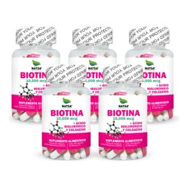 Biotina, 500 Cápsulas (5 Frascos 100 Cap C/u)