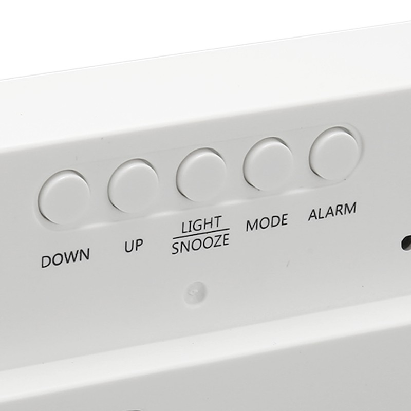 Digital Alarm Clock 3 Levels Brightness Orange Number Desktop LED
