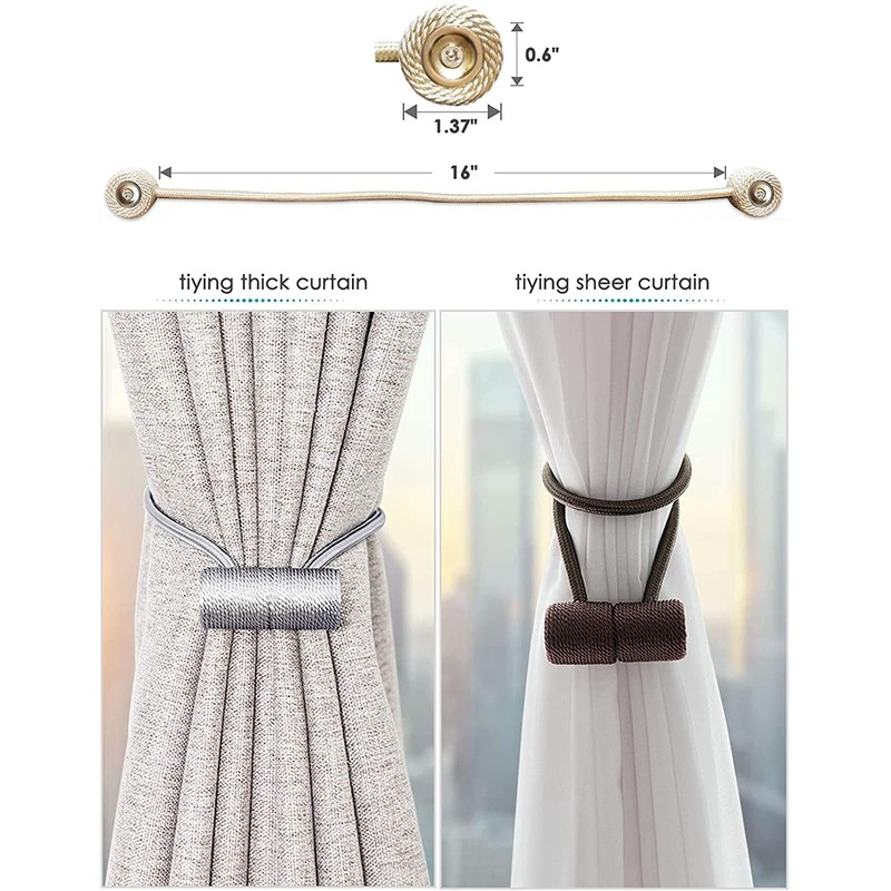 Curtain Tie Backs Strong Magnetic,Metal Curtain Tiebacks Hooks,Tie Clips Curtain