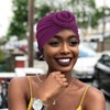 DRESHOW 5 Pack Women Turban African Pattern Knot Headwrap Beanie