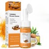 femani Glow Wash Face Wash With Brush, Turmeric Facial Cleanser