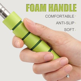 Ralleyfun Shoe Horn Long Handle Retractable Telescopic Metal Shoehorn Foldable Shoe Horn Shoe Puller Adjustable Shoe Aids Extendable (Green)