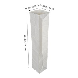 FRCOLOR Japanese Paper Floor Lamp Shade Foldable Replacement Standing Protector Light Cover for Living Room Bedroom