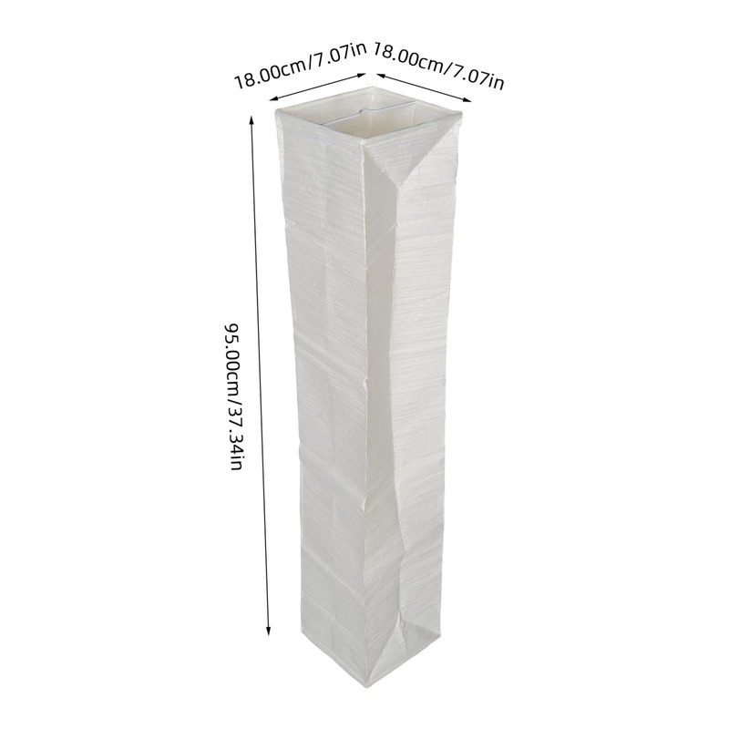 FRCOLOR Japanese Paper Floor Lamp Shade Foldable Replacement Standing Protector