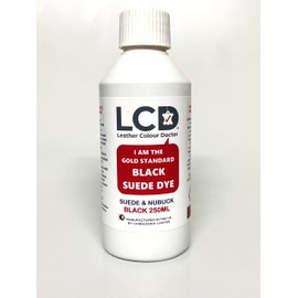 Carbusonic Suede & Nubuck Shoe Boot Dye, Colourant for Shoes, Sofas, Handbags, Gloves, Vibrant Colour Choice 250 ml (Deep Black)