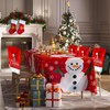 MZJAUVF Christmas Chair Covers, Set of 4, Christmas Chair Covers,