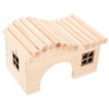 BESPORTBLE Wooden Hamster Nest Arched Design for Sleeping House Material