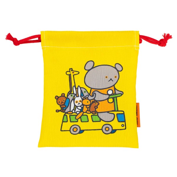 Crane Workshop Koguma-chan Drawstring Bag (Small) Bus CKKC007 5.9 x 7.1 inches (150 x 180 mm)
