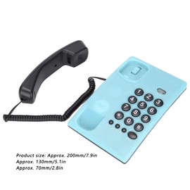 Acogedor Corded Telephone, Landline Telephone Desk Phone, Battery , Unique Color, Office House Landline Phones for Home(Blue)