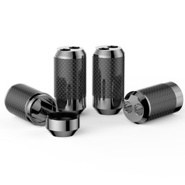 Tertullus Pack of 4 High End Splitter Speaker Cable Y Splitter Carbon Fibre Black for Cables up to Diameter 16.0 mm x 2 Outputs