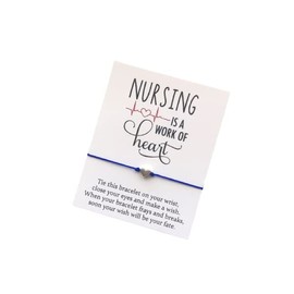Nurse wish bracelet nursing is a work of heart bracelet cord wish bracelet