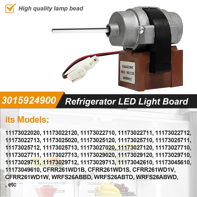 2024 New Upgraded 3015924900 Refrigerator Evaporator Fan Motor Part Compatible