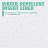 Eazzier Bath No Hook Linen Shower Curtain with Snap in