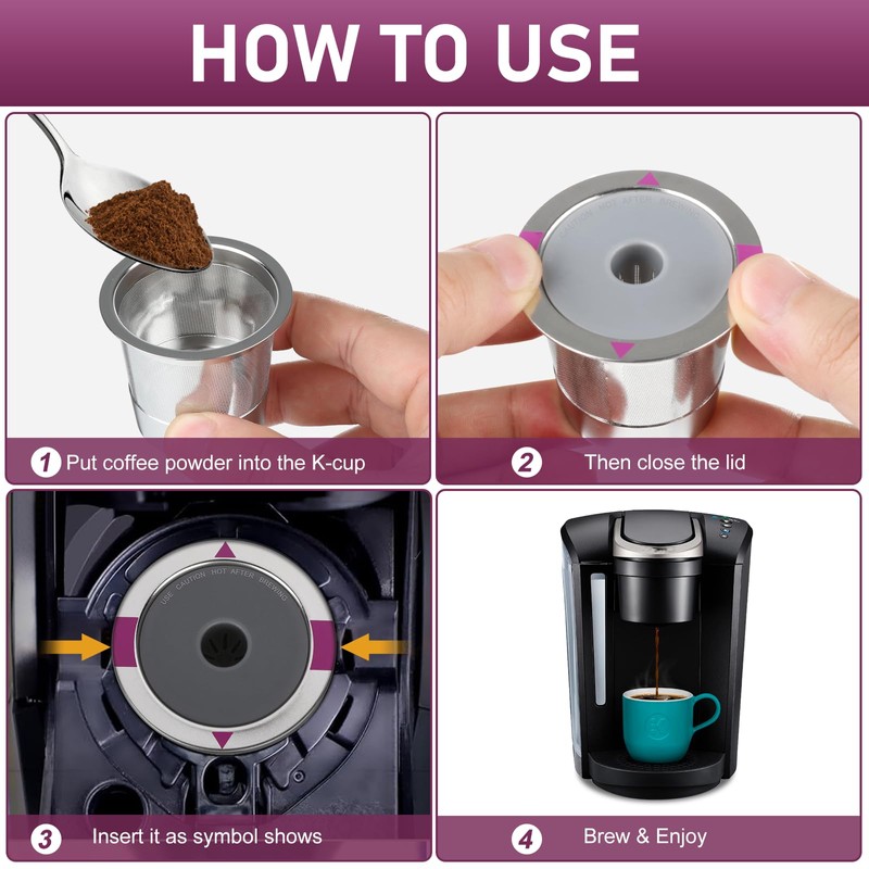 Reusable K Cups for K eurig, Universal stainless steel Reusable