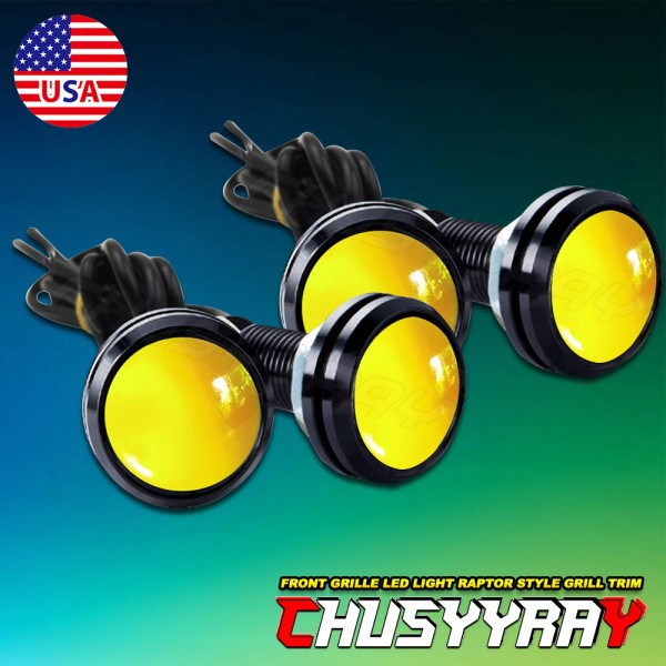 CHUSYYRAY 4Pc Eagle Eye Lamps LED Fog Daytime Running Car