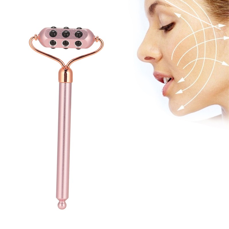 Face Beauty Massage Roller Aluminium Alloy Promote Absorption Germanium Manual