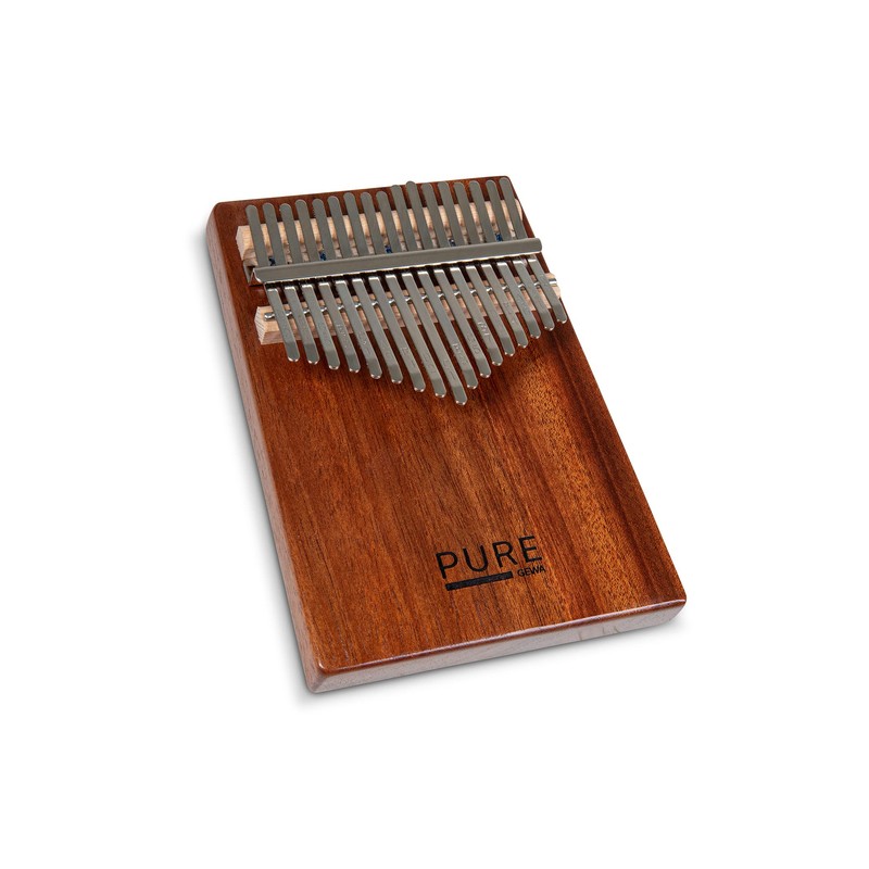 GEWA Kalimba Thumb Piano Solid Mahogany, 17 Steel Tongues, Tunable,