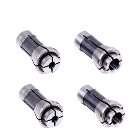 YXCCSE 4 Pack Die Grinder Collet Grinding Machine Clamping Collet,2 Pack 3mm and 2 Pack 6mm Die Grinder Collet Grinding Machine Clamping Collet Adapter 1/4" and 1/8" Arbors Shanks