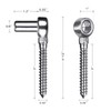 Insaga Cast 304 Stainless Steel Heavy Duty Gate Hinges, 2Pack