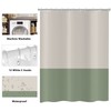 ASDCXZ Shower Curtain Green 180 x 180 cm, Modern Beige
