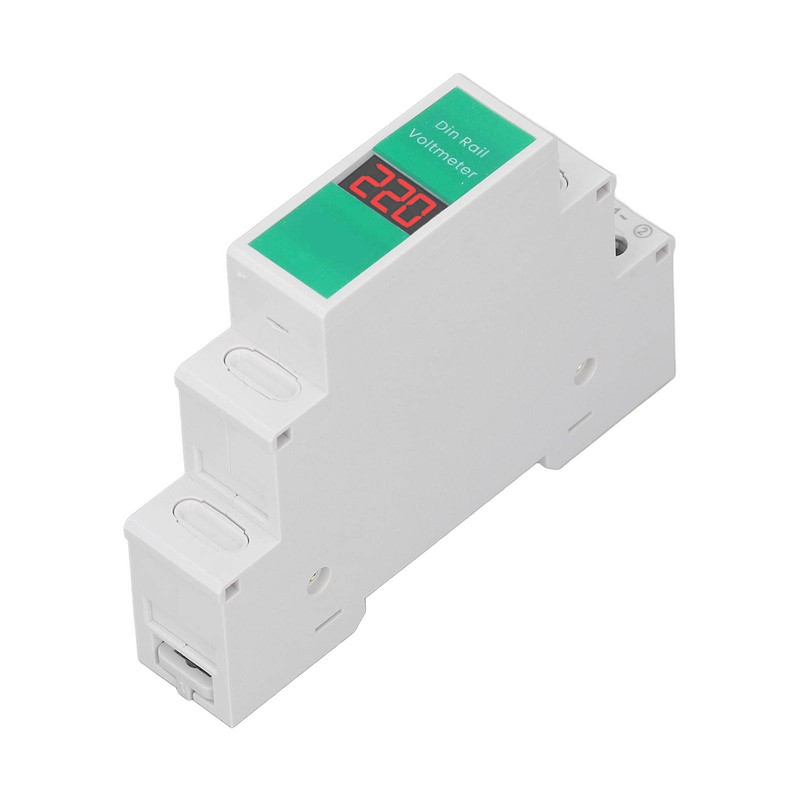 TONGOU Din Rail Voltage Meter Intelligent LCD Digital AC Voltmeter