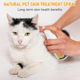 KEBEGE 2PCS Pet Skin Sprays for Dogs & Cats, Pet Skin Treatment Spray, Nature Soothing Spray, Pet Skin Care Spray for Cleansing and Softening Skin (2 * 30ML)