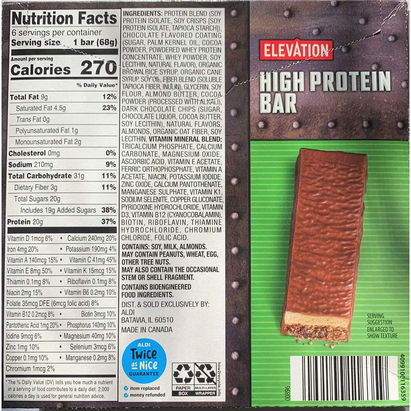 Millville Elevation Mint Chocolate and Chocolate Peanut Butter High Protein
