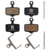 Dymoece 2 Sets Organic Resin Bicycle Disc Brake Pads for