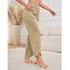 Quenteen Womens Baggy Wide Leg Pants 2025 Summer Elastic Waisted
