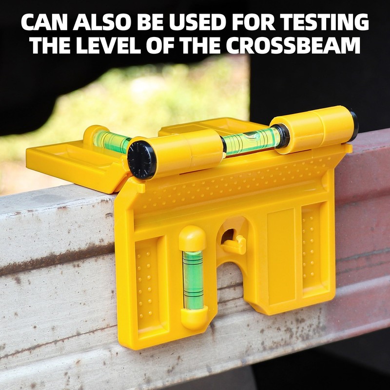 QualiapeX QualiapeX Magnetic Post Level, 270 Adjustable Folding Post Level