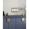TREEWELL 2-Pack Quad Decorator Outlet Cover Plate, Pearls Decorative Switch