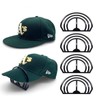 Brim Bender (4-Pack) - Perfect Hat Curving Band, Steaming Optional