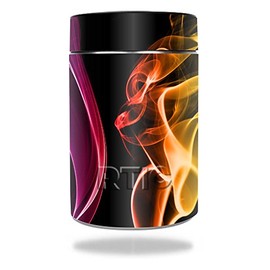 MightySkins Skin Compatible with RTIC Can (2016) wrap Cover Sticker Skins Bright Smoke