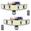 3000LM Solar Lights outdoor, 5 Adjustable Heads Solar Motion Sensor